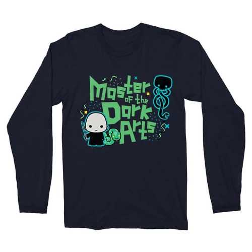 Sötétkék Harry Potter férfi hosszú ujjú póló - Master of the Dark Arts