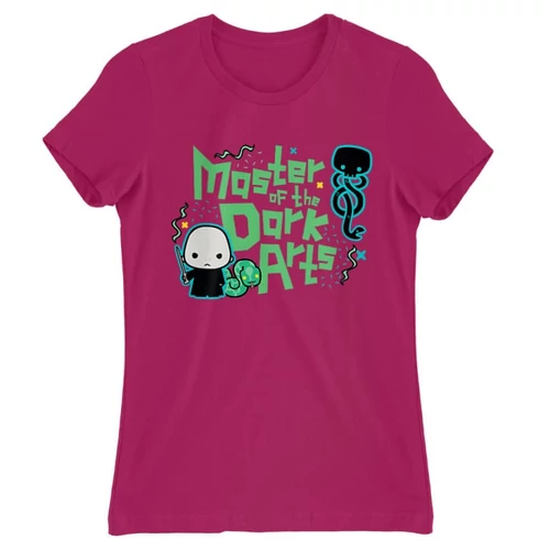 Pink Harry Potter női rövid ujjú póló - Master of the Dark Arts
