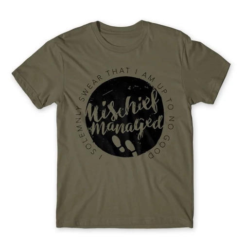 Cink Harry Potter férfi rövid ujjú póló - Mischief Managed Logo