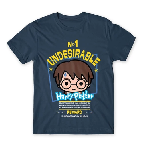 Denim Harry Potter férfi rövid ujjú póló - No. 1 Undesirable