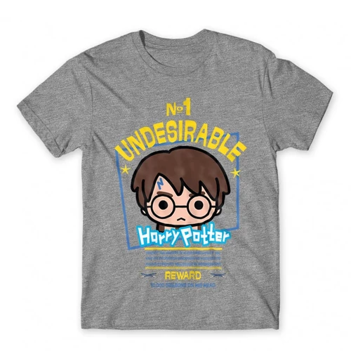 Sportszürke Harry Potter férfi rövid ujjú póló - No. 1 Undesirable