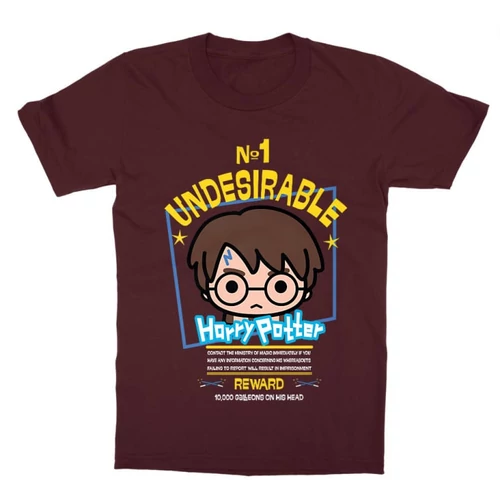Bordó Harry Potter gyerek rövid ujjú póló - No. 1 Undesirable