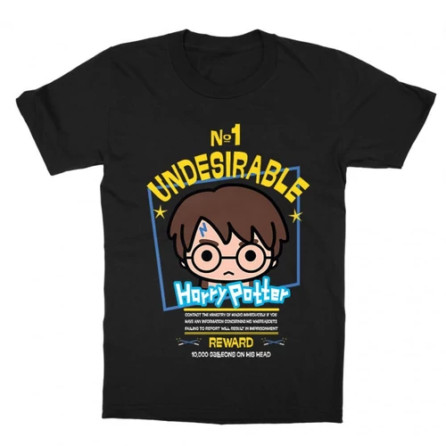 Fekete Harry Potter gyerek rövid ujjú póló - No. 1 Undesirable