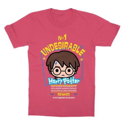 Pink Harry Potter gyerek rövid ujjú póló - No. 1 Undesirable