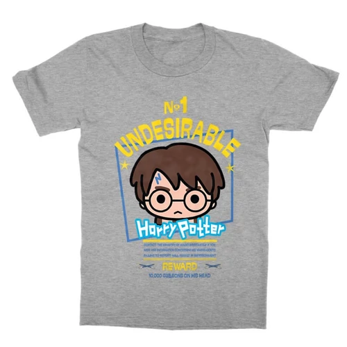Sportszürke Harry Potter gyerek rövid ujjú póló - No. 1 Undesirable