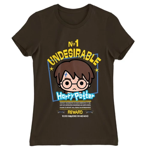 Barna Harry Potter női rövid ujjú póló - No. 1 Undesirable