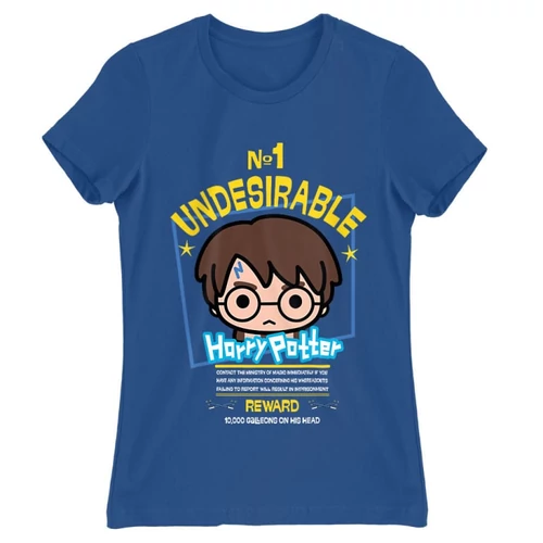 Királykék Harry Potter női rövid ujjú póló - No. 1 Undesirable