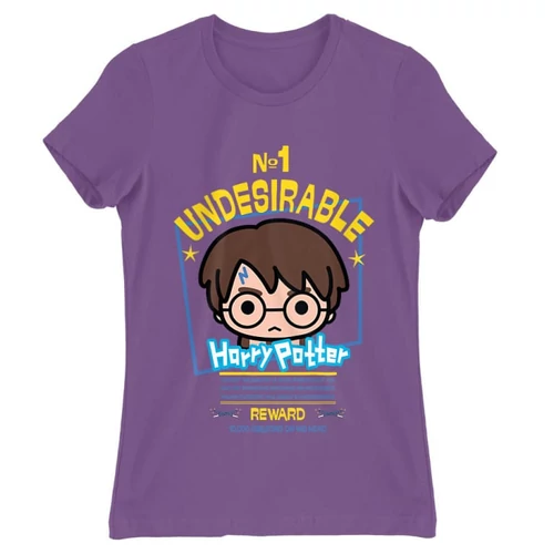 Világoslila Harry Potter női rövid ujjú póló - No. 1 Undesirable
