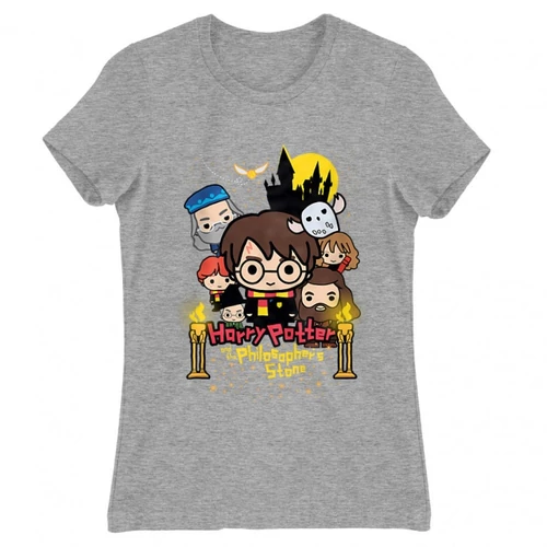Sportszürke Harry Potter női rövid ujjú póló - Philosopher's Stone Chili Poster