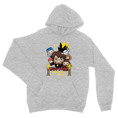 Sportszürke Harry Potter unisex kapucnis pulóver - Philosopher's Stone Chili Poster