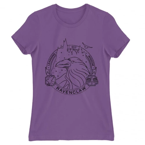 Világoslila Harry Potter női rövid ujjú póló - Ravenclaw Lineart