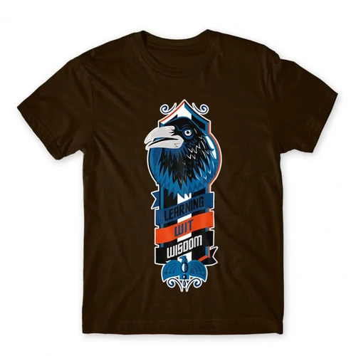 Barna Harry Potter férfi rövid ujjú póló - Ravenclaw values