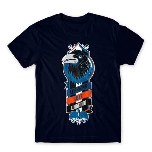 Sötétkék Harry Potter férfi rövid ujjú póló - Ravenclaw values