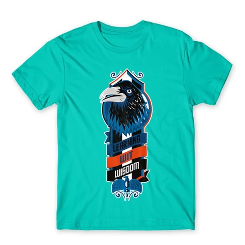 Türkiz Harry Potter férfi rövid ujjú póló - Ravenclaw values