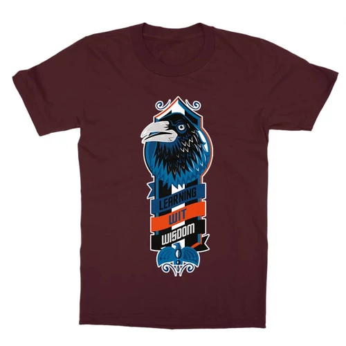 Bordó Harry Potter gyerek rövid ujjú póló - Ravenclaw values