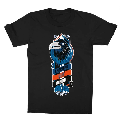 Fekete Harry Potter gyerek rövid ujjú póló - Ravenclaw values