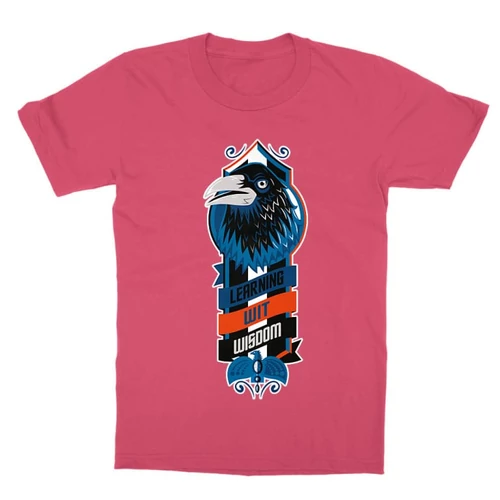 Pink Harry Potter gyerek rövid ujjú póló - Ravenclaw values