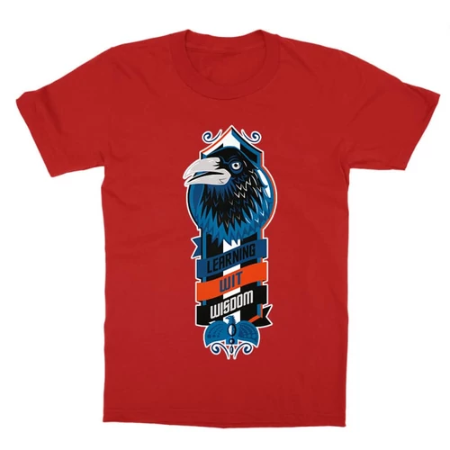 Piros Harry Potter gyerek rövid ujjú póló - Ravenclaw values