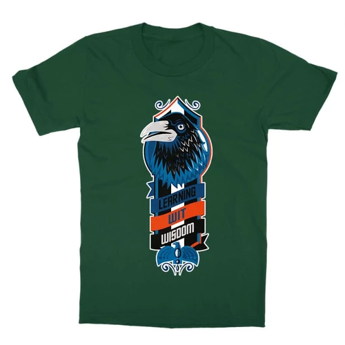 Sötétzöld Harry Potter gyerek rövid ujjú póló - Ravenclaw values
