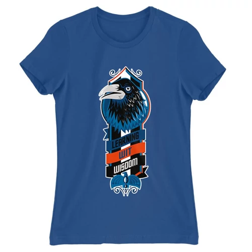 Királykék Harry Potter női rövid ujjú póló - Ravenclaw values