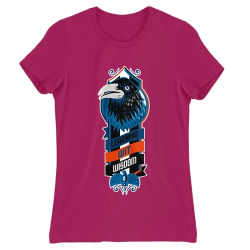 Pink Harry Potter női rövid ujjú póló - Ravenclaw values