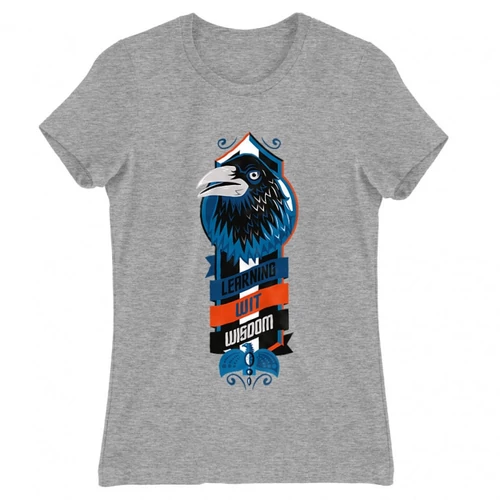 Sportszürke Harry Potter női rövid ujjú póló - Ravenclaw values