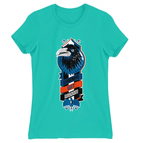 Türkiz Harry Potter női rövid ujjú póló - Ravenclaw values
