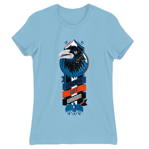 Világoskék Harry Potter női rövid ujjú póló - Ravenclaw values