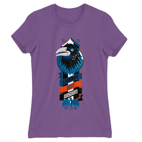 Világoslila Harry Potter női rövid ujjú póló - Ravenclaw values