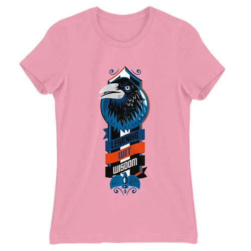 Világos rózsaszín Harry Potter női rövid ujjú póló - Ravenclaw values