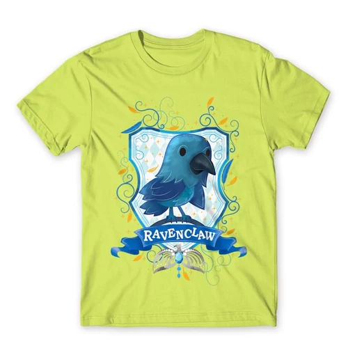 Almazöld Harry Potter férfi rövid ujjú póló - Ravenclaw Watercolor