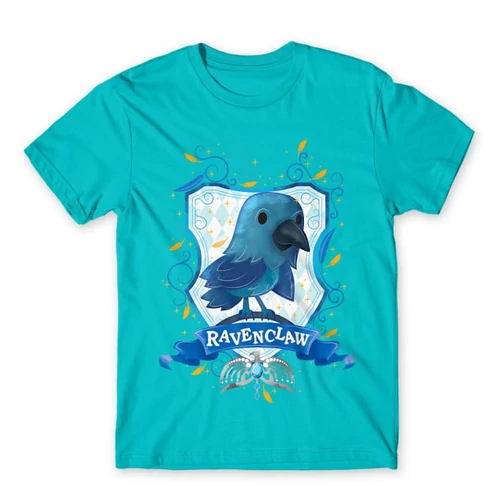 Atollkék Harry Potter férfi rövid ujjú póló - Ravenclaw Watercolor