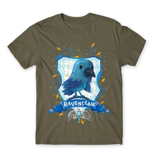 Cink Harry Potter férfi rövid ujjú póló - Ravenclaw Watercolor