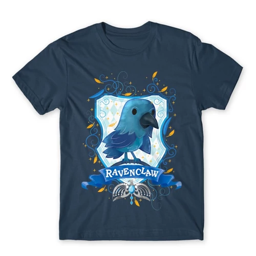 Denim Harry Potter férfi rövid ujjú póló - Ravenclaw Watercolor