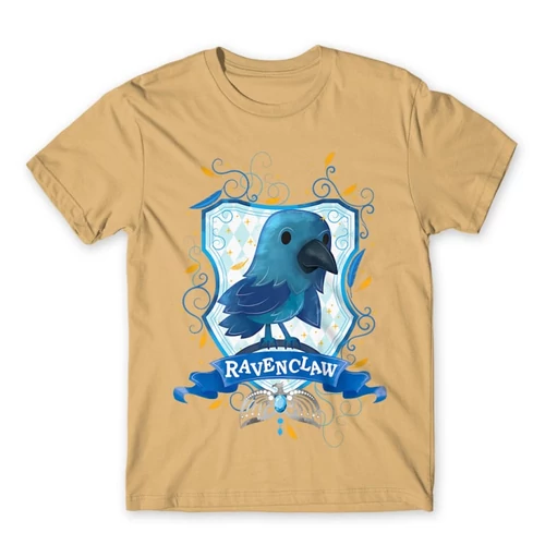 Homok Harry Potter férfi rövid ujjú póló - Ravenclaw Watercolor