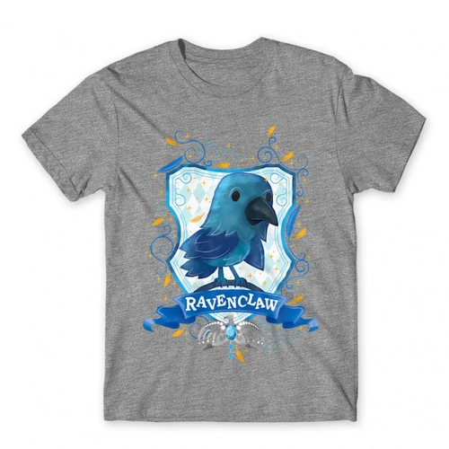 Sportszürke Harry Potter férfi rövid ujjú póló - Ravenclaw Watercolor