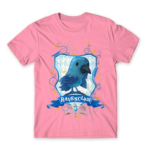 Világos rózsaszín Harry Potter férfi rövid ujjú póló - Ravenclaw Watercolor