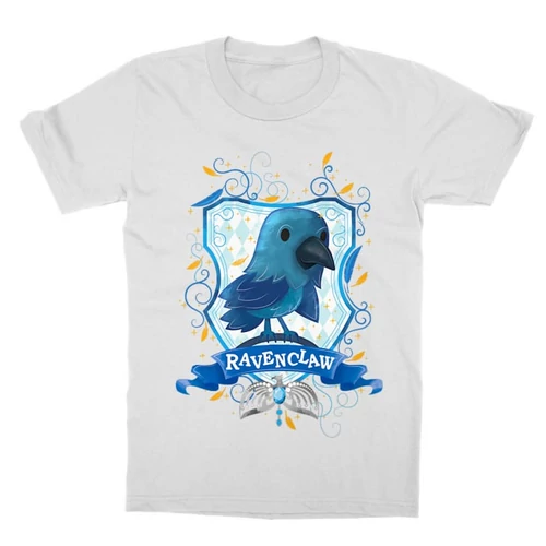 Fehér Harry Potter gyerek rövid ujjú póló - Ravenclaw Watercolor