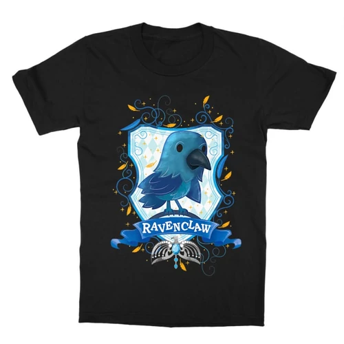 Fekete Harry Potter gyerek rövid ujjú póló - Ravenclaw Watercolor