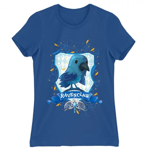 Királykék Harry Potter női rövid ujjú póló - Ravenclaw Watercolor