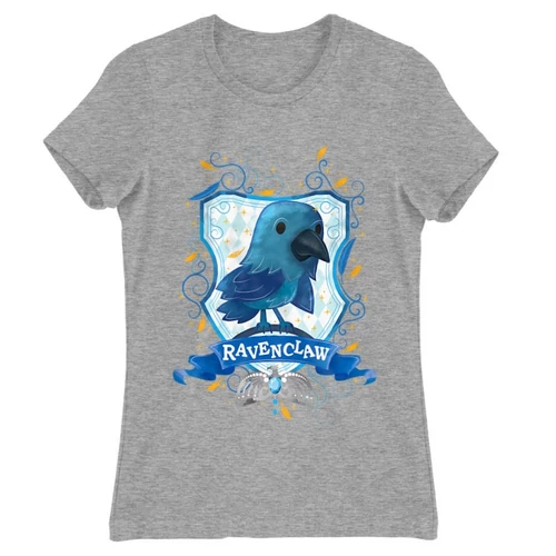 Sportszürke Harry Potter női rövid ujjú póló - Ravenclaw Watercolor