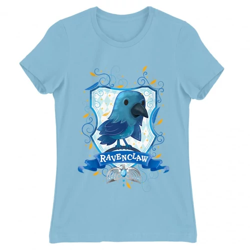 Világoskék Harry Potter női rövid ujjú póló - Ravenclaw Watercolor