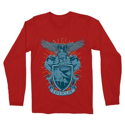 Piros Harry Potter férfi hosszú ujjú póló - Ravenclaw