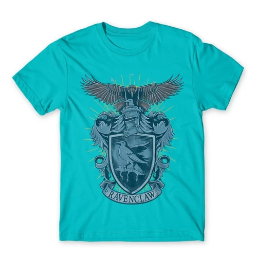 Atollkék Harry Potter férfi rövid ujjú póló - Ravenclaw