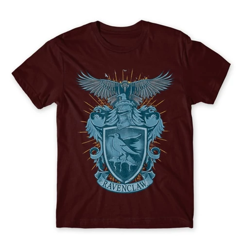 Bordó Harry Potter férfi rövid ujjú póló - Ravenclaw