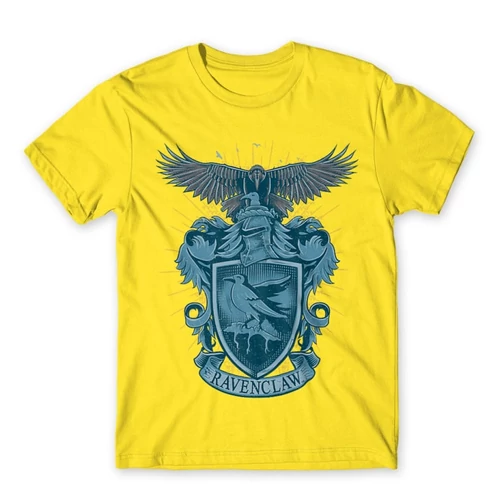 Citromsárga Harry Potter férfi rövid ujjú póló - Ravenclaw