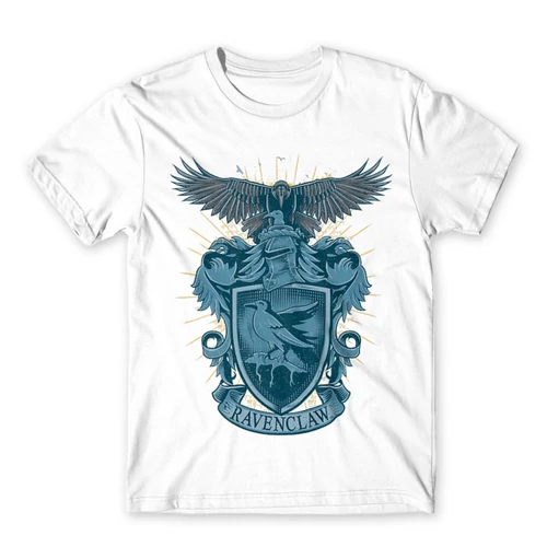 Fehér Harry Potter férfi rövid ujjú póló - Ravenclaw