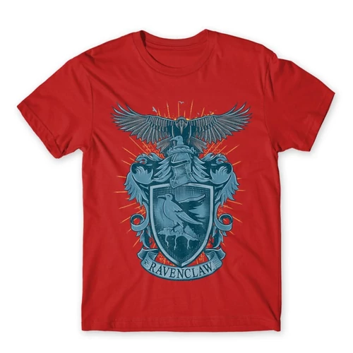 Piros Harry Potter férfi rövid ujjú póló - Ravenclaw