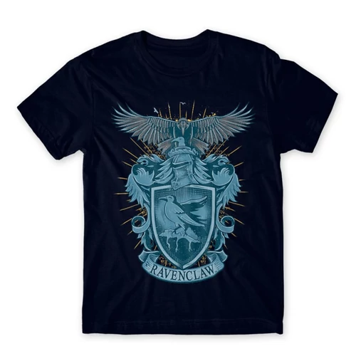 Sötétkék Harry Potter férfi rövid ujjú póló - Ravenclaw
