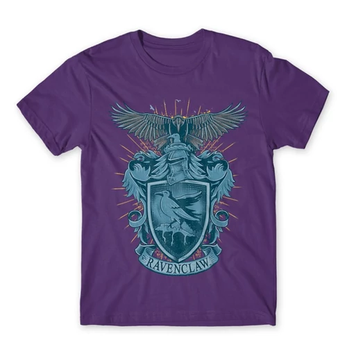 Sötétlila Harry Potter férfi rövid ujjú póló - Ravenclaw